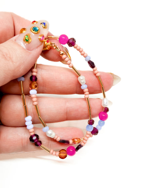 Autumn Beaded Wrap Bracelet