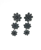 Black Daisy Chain Earrings