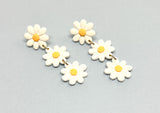 White Daisy Chain Earrings