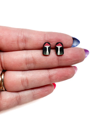 Amanita Mushroom Studs