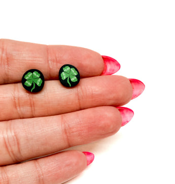 Four-Leaf Clover Studs