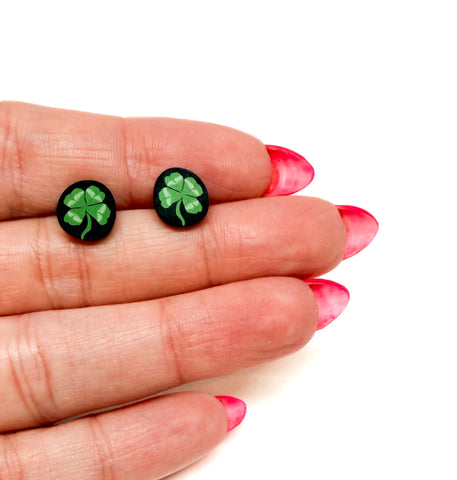 Four-Leaf Clover Studs