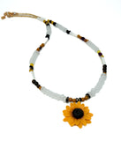 Sunflower Beaded Necklace