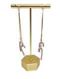 Double Rainbow Candy Cane Dangles