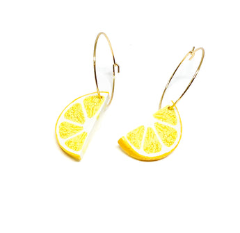 Lemon Slice Hoops