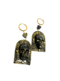 Til Death Do Us Part- Gilded Skull Earrings