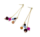 Autumn Beaded Dangle Earrings