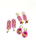 Summer Bouquet Floral Oval Dangles