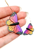Butterfly Dangles:  Sunset Ombre