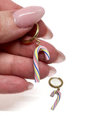 Rainbow Candy Cane Huggies