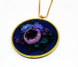 Moody Floral Pendant Necklace