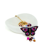 Autumn Floral Moth Necklace