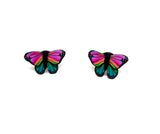 Butterfly Studs - Rainbow Ombré