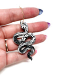 Anya Snake Earrings - B&W Pattern Mix