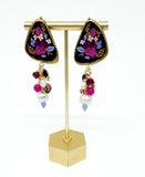 Autumn Floral Beaded Dangles