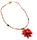 Dahlia Beaded Necklace