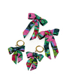 Bow Earrings - Colorful Jungle