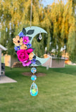 Floral Moon Sun Catcher Wall Hanging Five