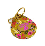 Abolish ICE Keychain - Mustard Floral