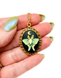 Luna Moth Necklace