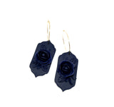 Lilith Floral Dangles - Navy
