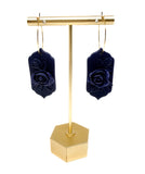 Lilith Floral Dangles - Navy