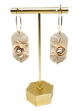 Lilith Floral Dangles - Cream