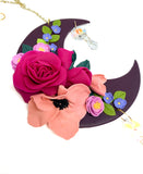 Floral Moon Sun Catcher Wall Hanging Two