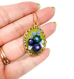 Floral Pendant Necklace - Green