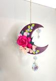 Floral Moon Sun Catcher Wall Hanging Two