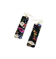 Slim Scalloped Dangles - Floral Dreams