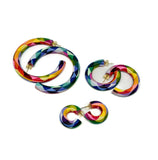 Becca Hoops - Rainbow Prism (multiple sizes)