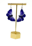 Butterfly Dangles:  Blue/Purple Ombre