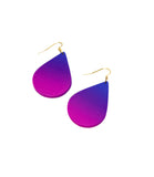 Teardrop Dangles - Pink/Blue Ombre