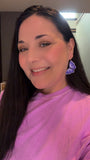 Butterfly Dangles:  Blue/Purple Ombre