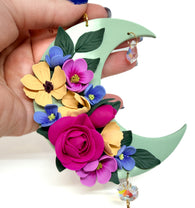 Floral Moon Sun Catcher Wall Hanging Five