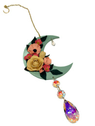 Floral Moon Sun Catcher Wall Hanging Four