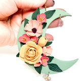 Floral Moon Sun Catcher Wall Hanging Four