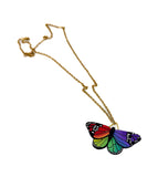 Rainbow Butterfly Necklace v.2