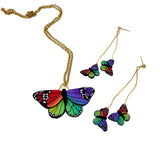 Rainbow Butterfly Necklace v.2