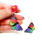 Rainbow Butterfly Dangles v.2
