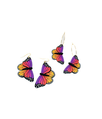 Butterfly Dangles:  Sunset Ombre