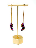 Double Butterfly Dangles - Sunset Ombré