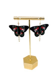 Floral Couture Moth Dangles