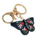 Floral Couture Moth Keychain/Bag Charm