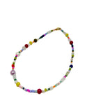 Colorful Gemstone & Pearl Beaded Necklace
