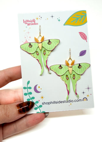 Luna Moth Dangles