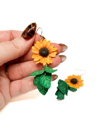 Sunflower & Leaf Dangles