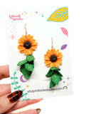 Sunflower & Leaf Dangles