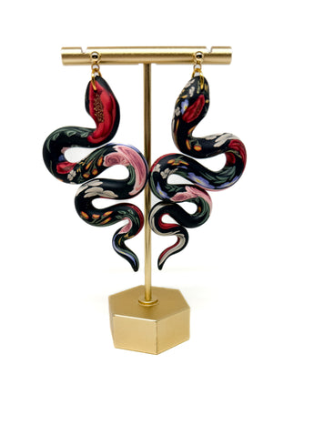 Anya Snake Earrings -  Floral Couture